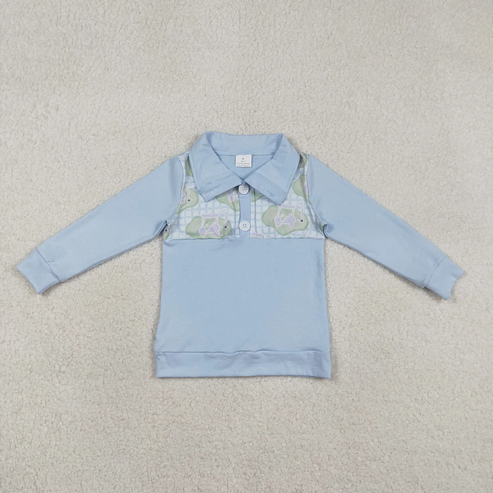 Baby Clothing Wholesale - Wholesale Toddler Children Blue Pullover Kids