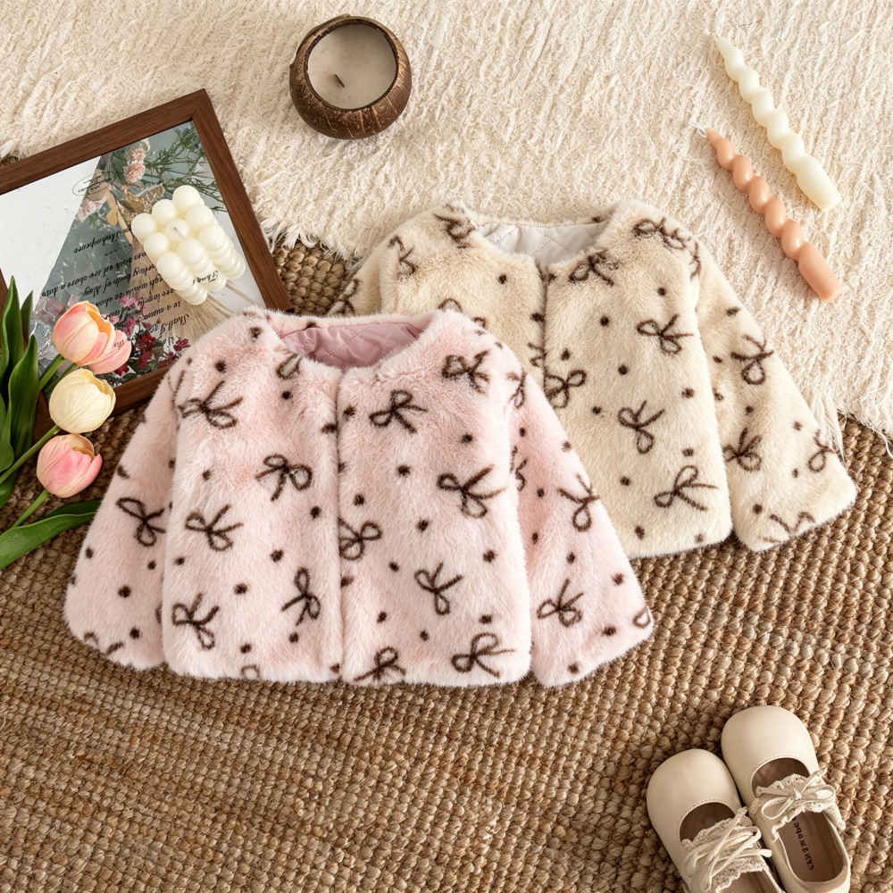 Baby Clothing Winter - Children's Clothing Winter Bow Lamb Wool