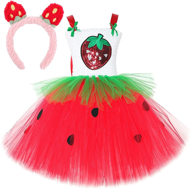 Baby Clothing For Girls - Sparkle Strawberry Costume for Baby Girls