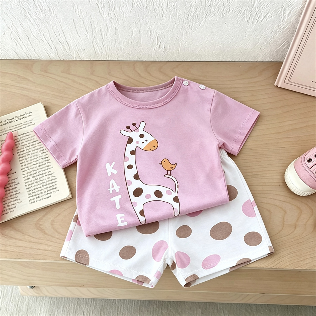 Cute Tshirt+Shorts 2pcs Toddle - огляд і ціна Baby Clothing Designer