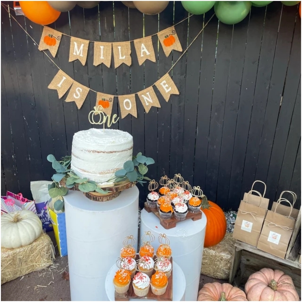 24pcs Pumpkin Cupcake Toppers  - огляд і ціна Baby Zebra Clothing