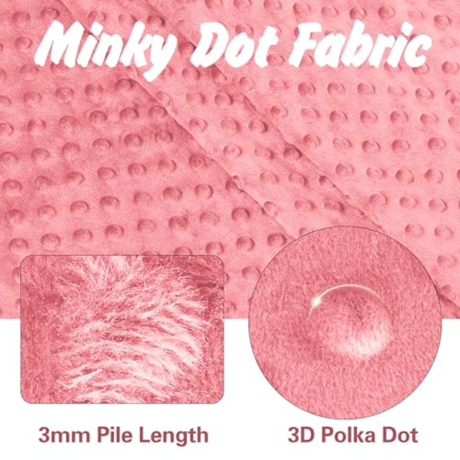 Minky Dot Fabric by The Yard x - огляд і ціна Baby X Clothing