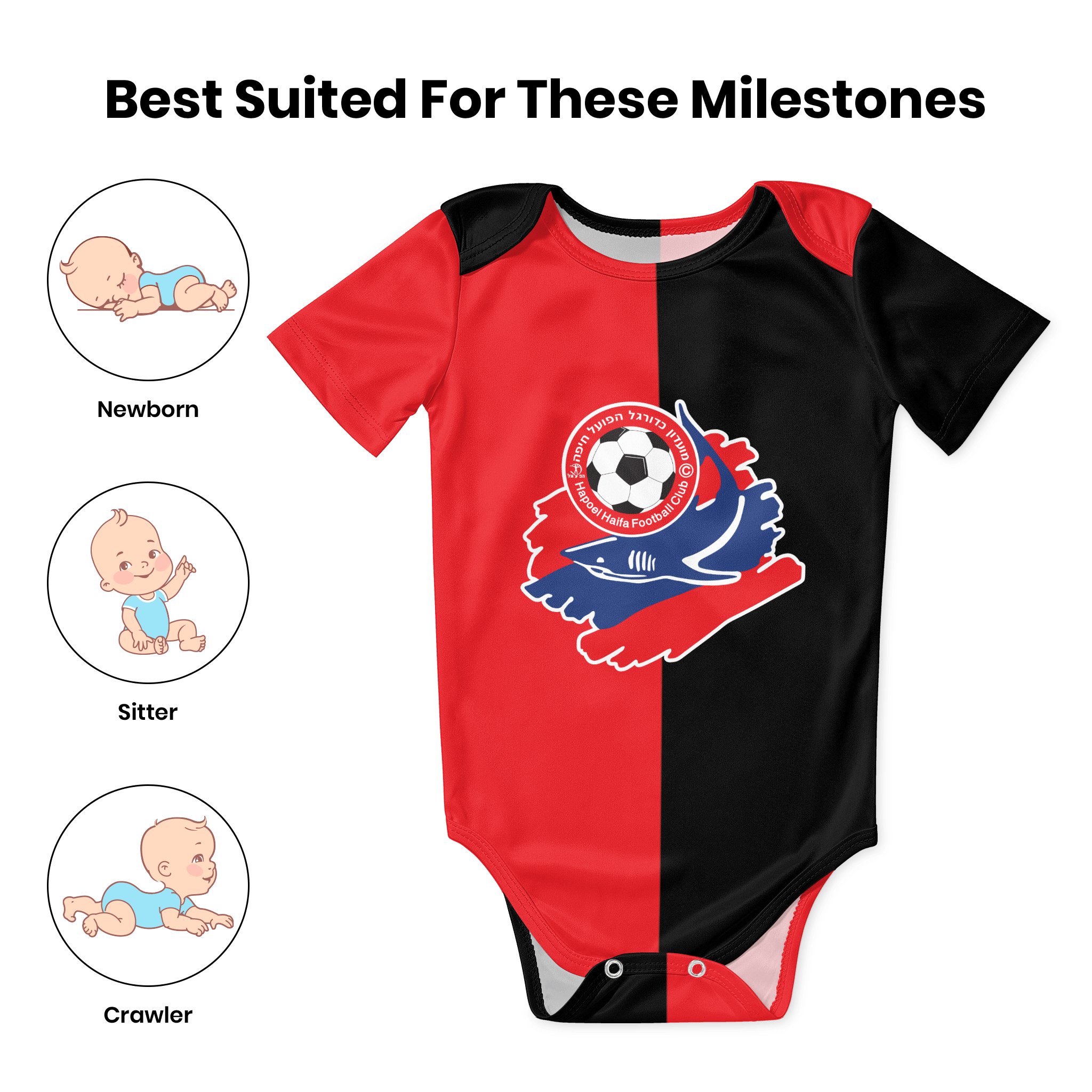 Hapoel Haifa Baby Bodysuit Uni - огляд і ціна Baby Clothing For Girls