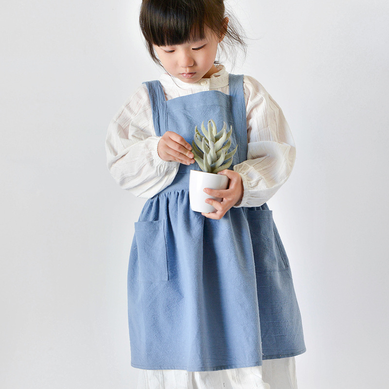 Kids Cotton Apron Dress Parent - огляд і ціна Baby Clothing Korea