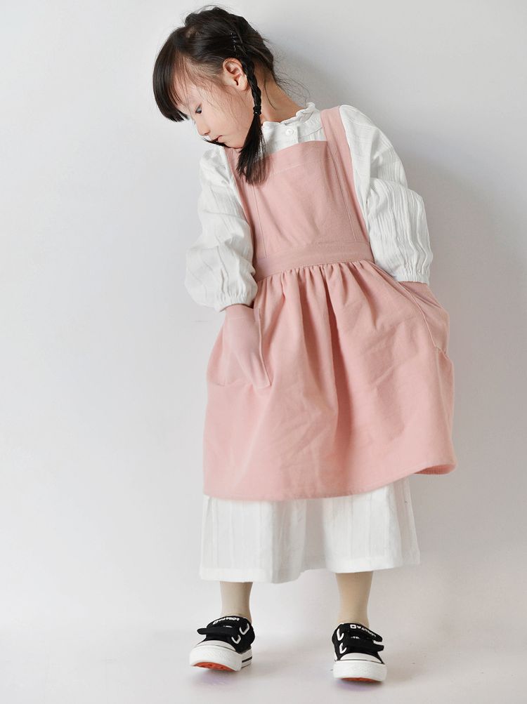 Kids Cotton Apron Dress Parent - огляд і ціна Baby Clothing Korea