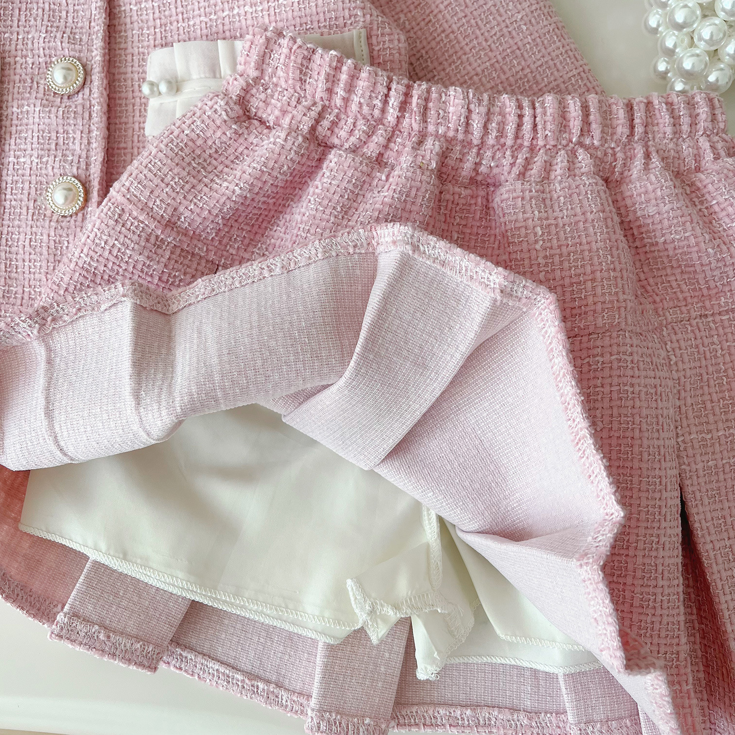 Tweed Pink Girl Boutique Outfi - огляд і ціна Baby Clothing Designer