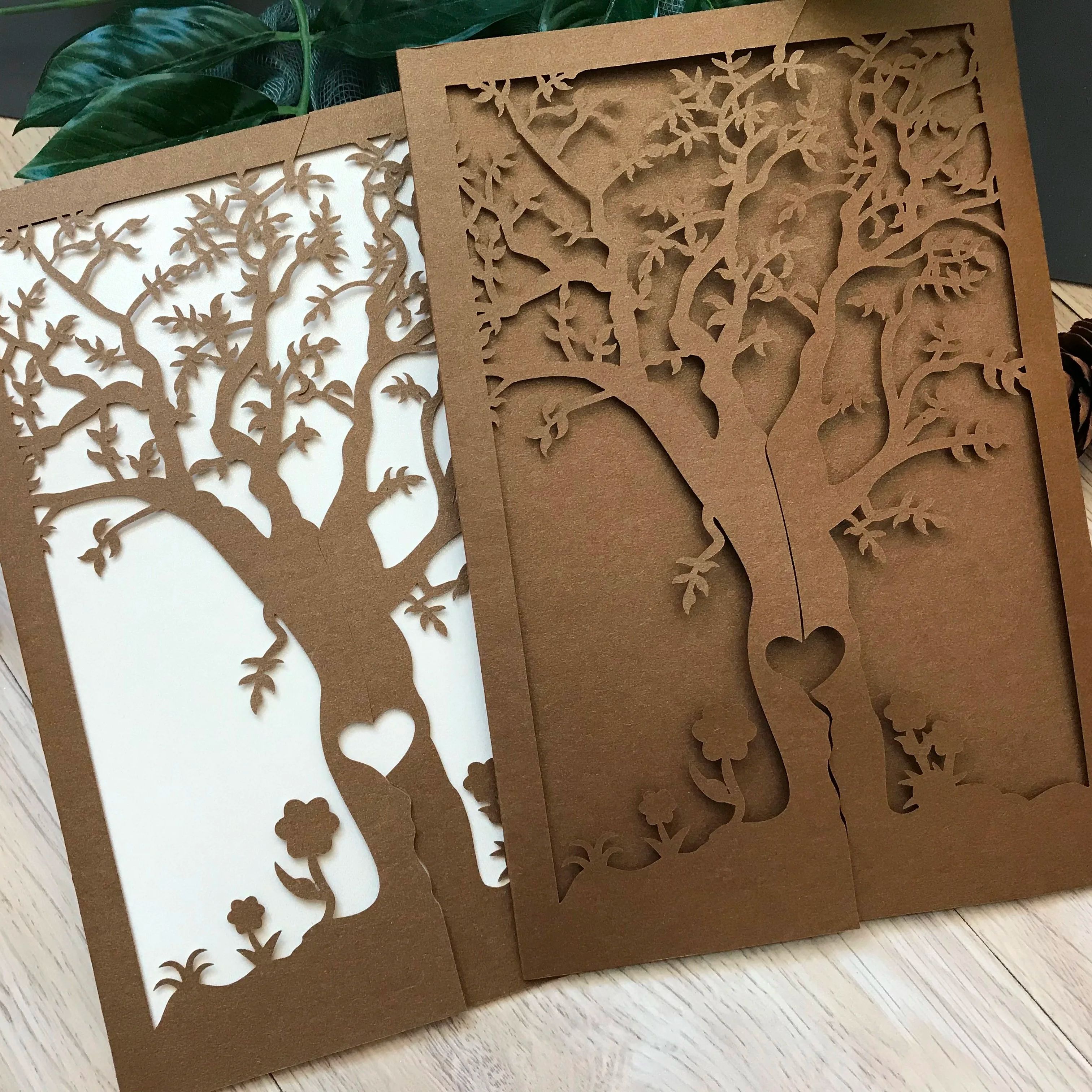 10pcs Elegant Laser Cut Tree W - огляд і ціна Baby Zebra Clothing