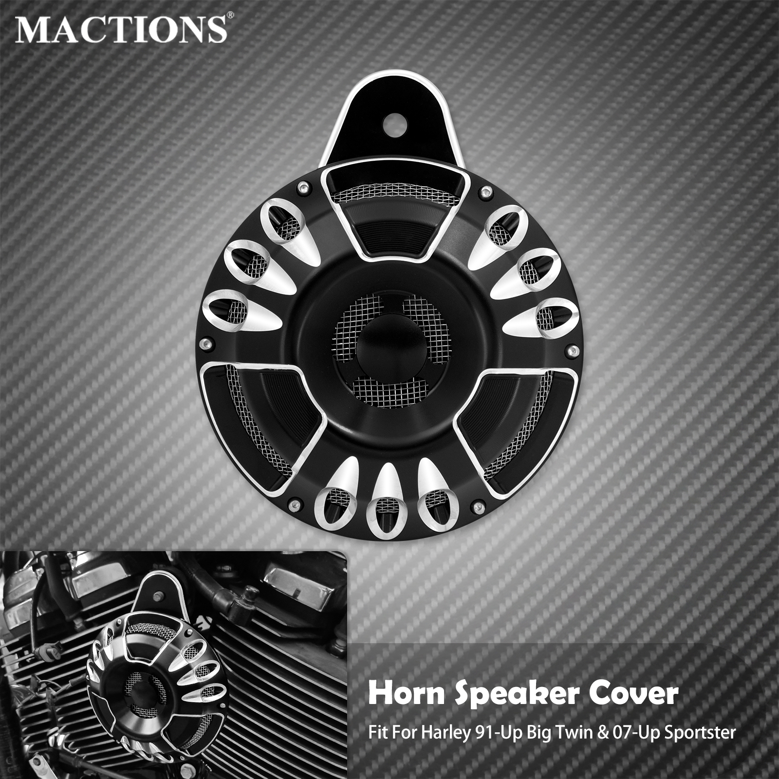Motorcycle CNC Horn Speaker Co - огляд і ціна Baby Xl