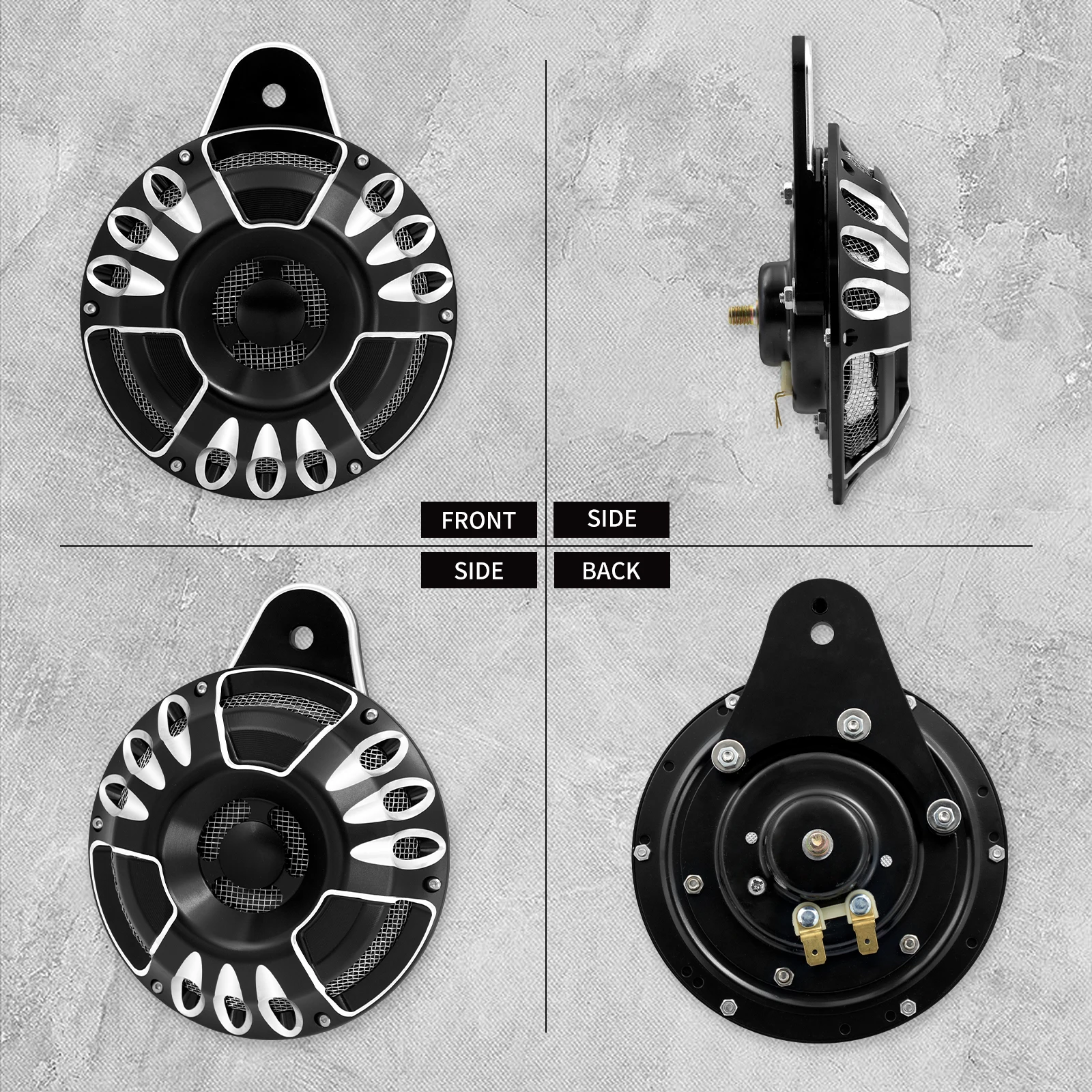 Motorcycle CNC Horn Speaker Co - огляд і ціна Baby Xl