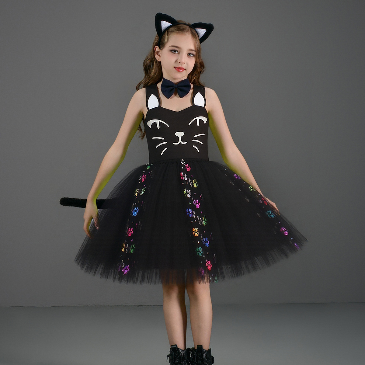 Pink Black Cat Tutu Dress for  - огляд і ціна Baby Clothing For Girls