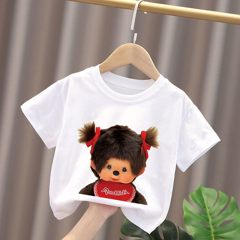 Monchhichi Kids T-shirts Anime - огляд і ціна Baby Clothing For Girls