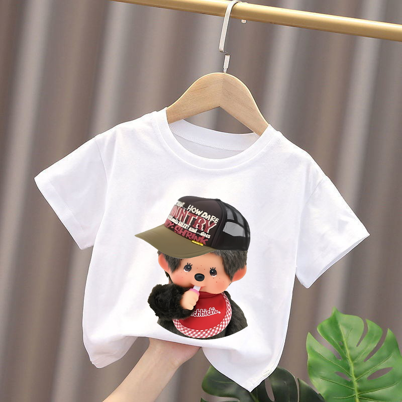 Monchhichi Kids T-shirts Anime - огляд і ціна Baby Clothing For Girls