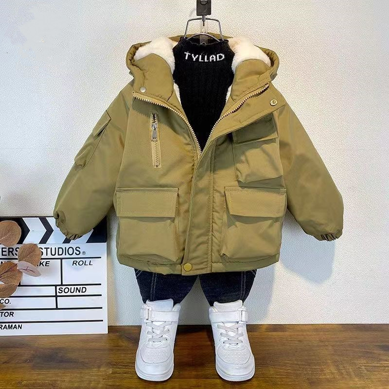 Kids Boys Plush Warm Jacket Ho - огляд і ціна Baby X Clothing