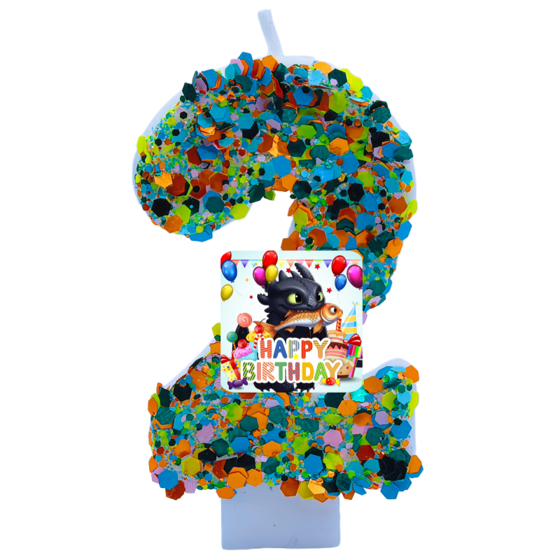 Your Dragon Candle Number Happ - огляд і ціна Baby Zebra Clothing