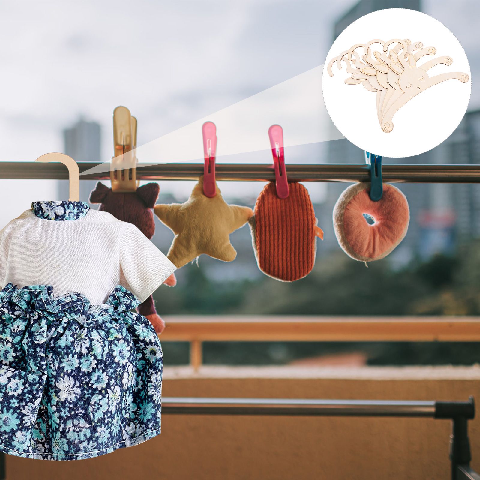 5 Pcs Creative Rabbit Shaped W - огляд і ціна Baby Clothing Designer