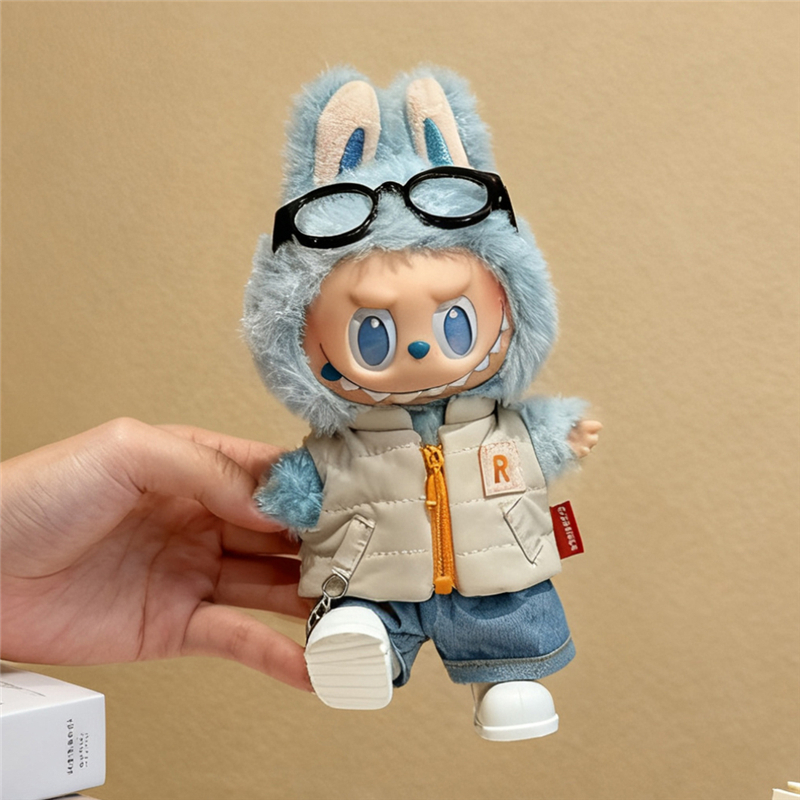 For 15 17cm Labubu Doll Solid  - огляд і ціна Baby Clothing Winter